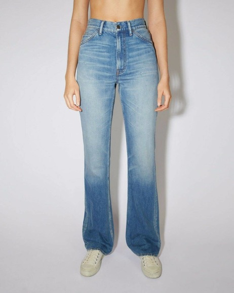 NOWT ACNE Studios Women 1977 High Rise Organic Japanese denim Bootcut Italy 28 - Picture 1 of 11